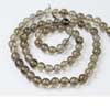 Natural Smoky Quartz Smooth Round Beads Strand Length 13.5 Inches and Size 4.5mm to 5mm approx.